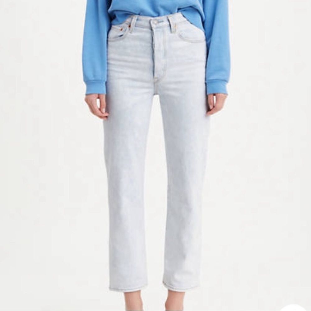 Levi's Light Blue Straight Leg Jeans